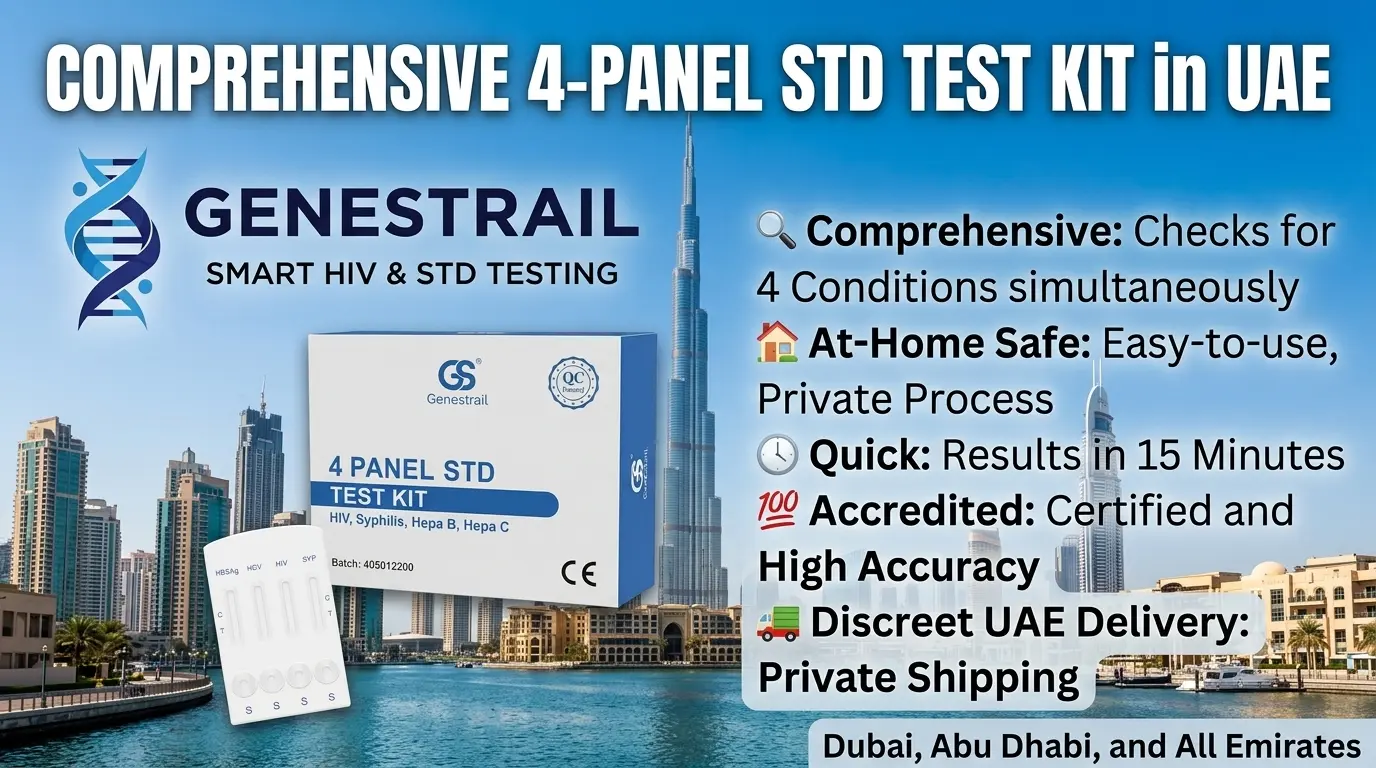 Comprehensive At-Home Screening: The 4-Panel STD Test Kit in the UAE