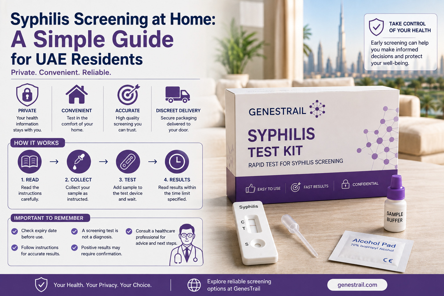 Syphilis Screening at Home: A Simple Guide for UAE Residents