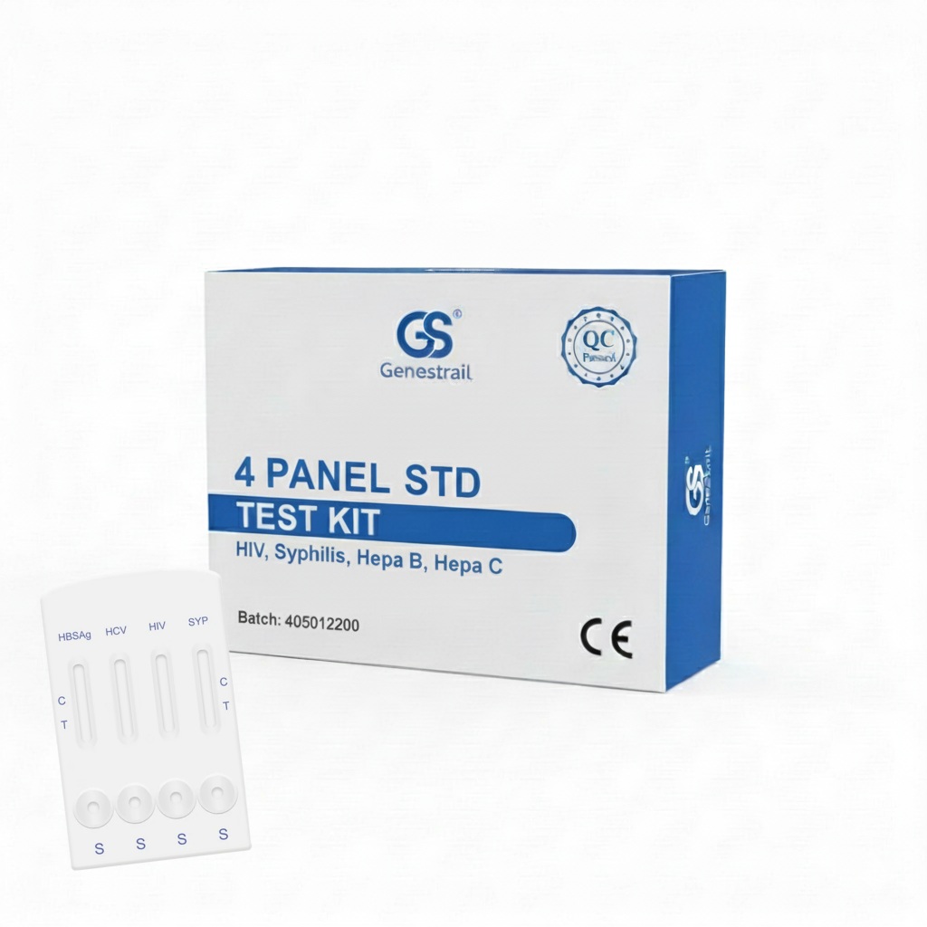 4 Panel STD Test Kit – HIV, Syphilis, Hepatitis B & Hepatitis C